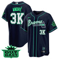MLB Men’s Atlanta Outkast Cool Base Jersey – Galaxy Version – Stitched