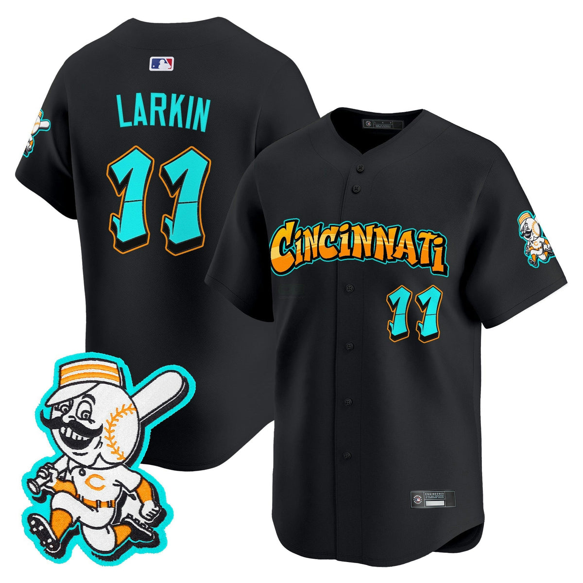 MLB Men’s Cincinnati ‘Graffiti Queen City Edition’ Vapor Premier Limited Jersey
