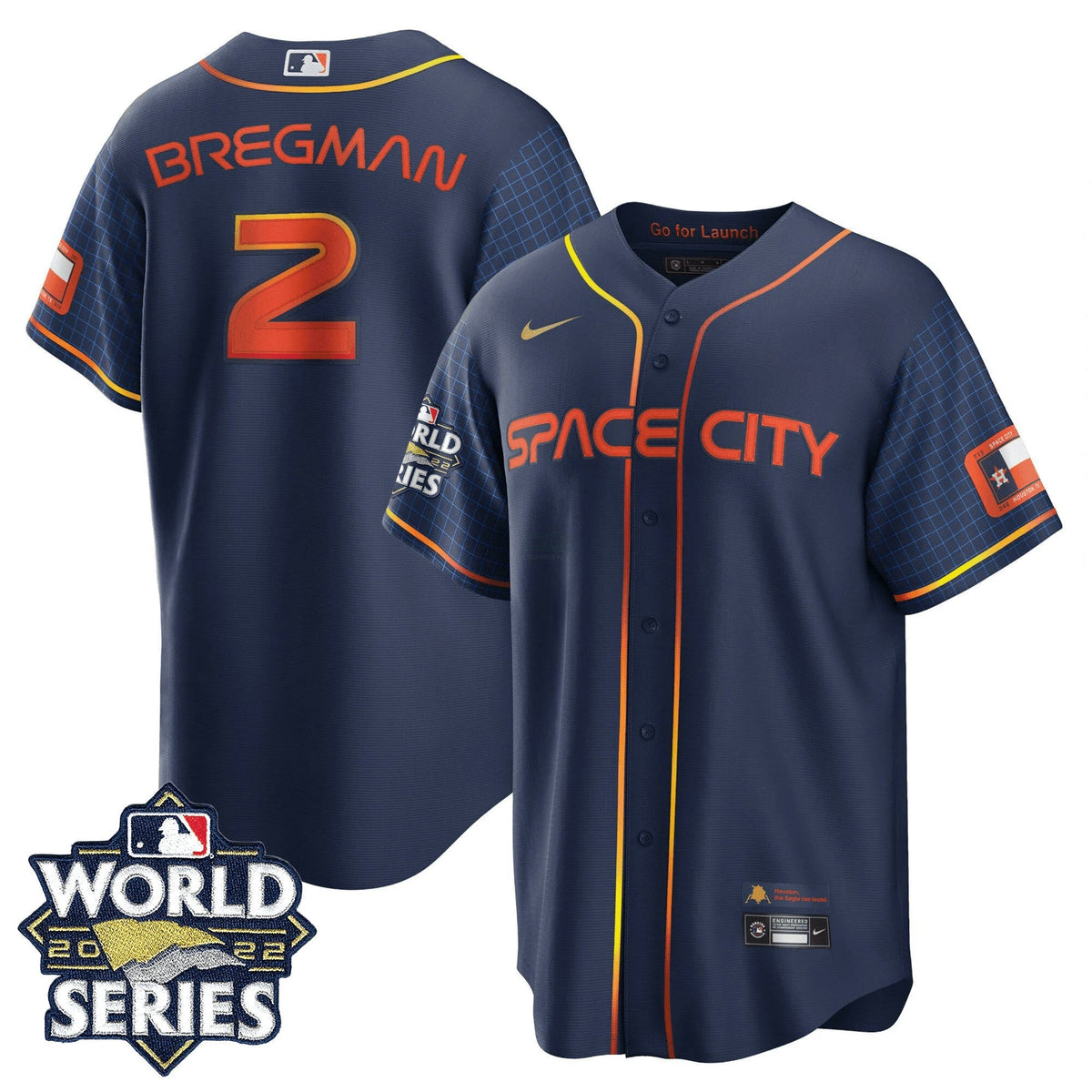 MLB Men’s Houston 2022 World Series Space City Player Jersey