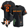 MLB Men’s Houston Cactus Jack Patch Vapor Premier Limited Jersey V9 – Stitched