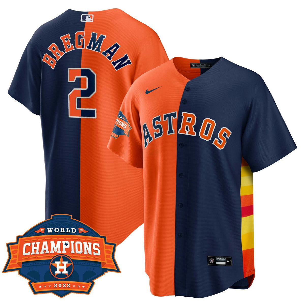 MLB Men’s Houston Cool Base Split 2022 Champions Limited Player Jersey