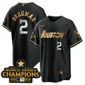 MLB Men’s Houston Gray & Gold 2023 Champions Patch Jersey