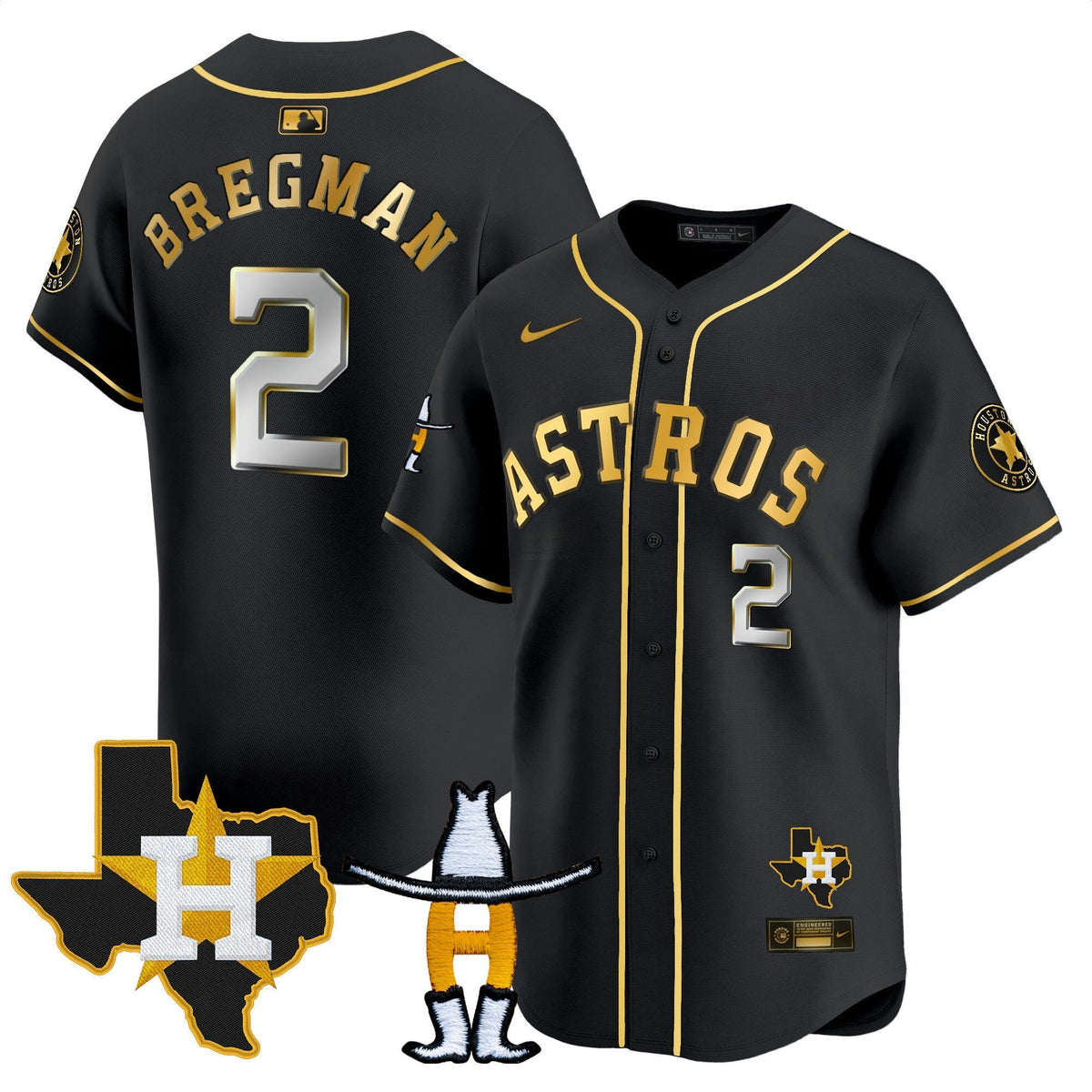 MLB Men’s Houston Houston Rodeo Patch Vapor Premier Limited Jersey V2