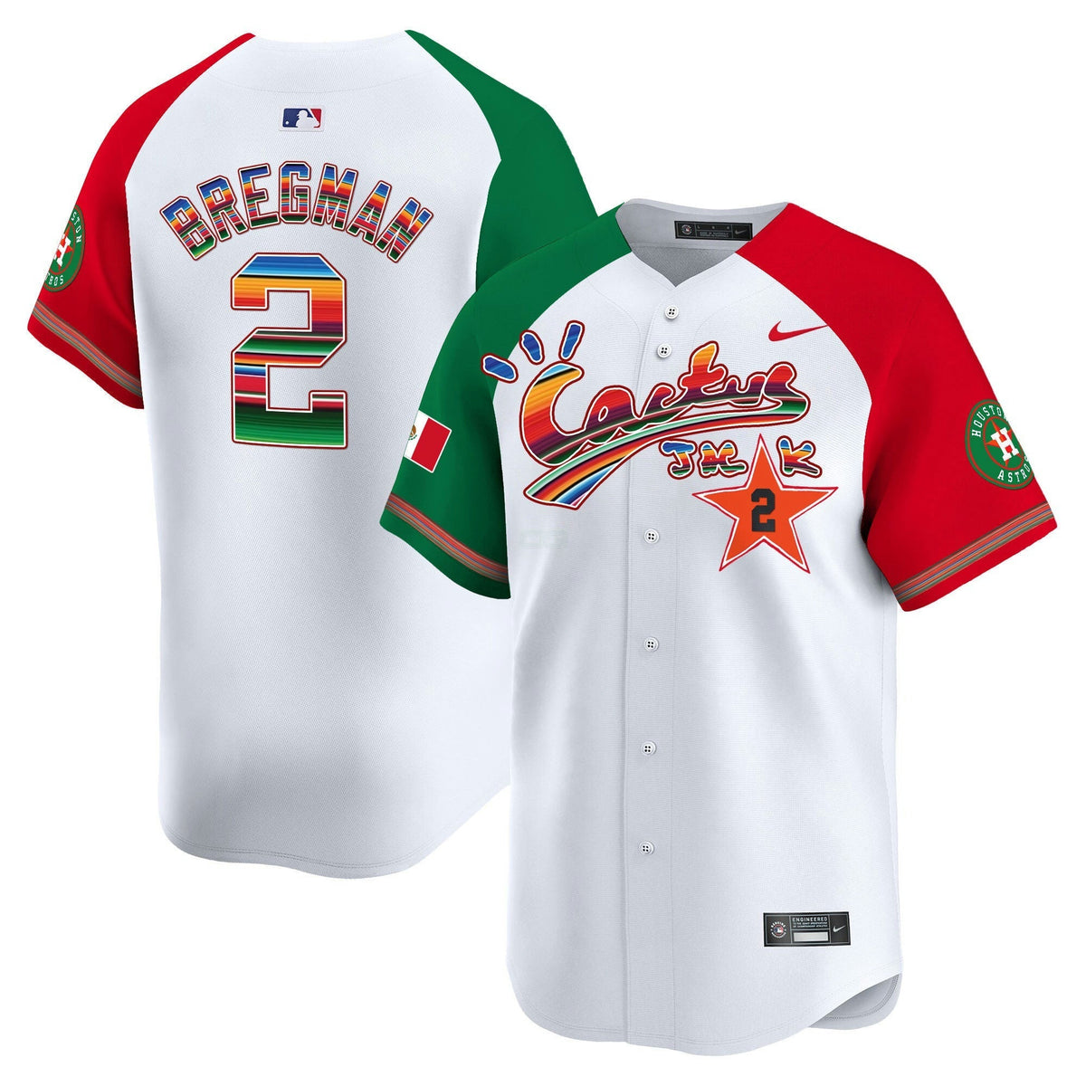 MLB Men’s Houston Mexico Cactus Jack Vapor Premier Limited Jersey