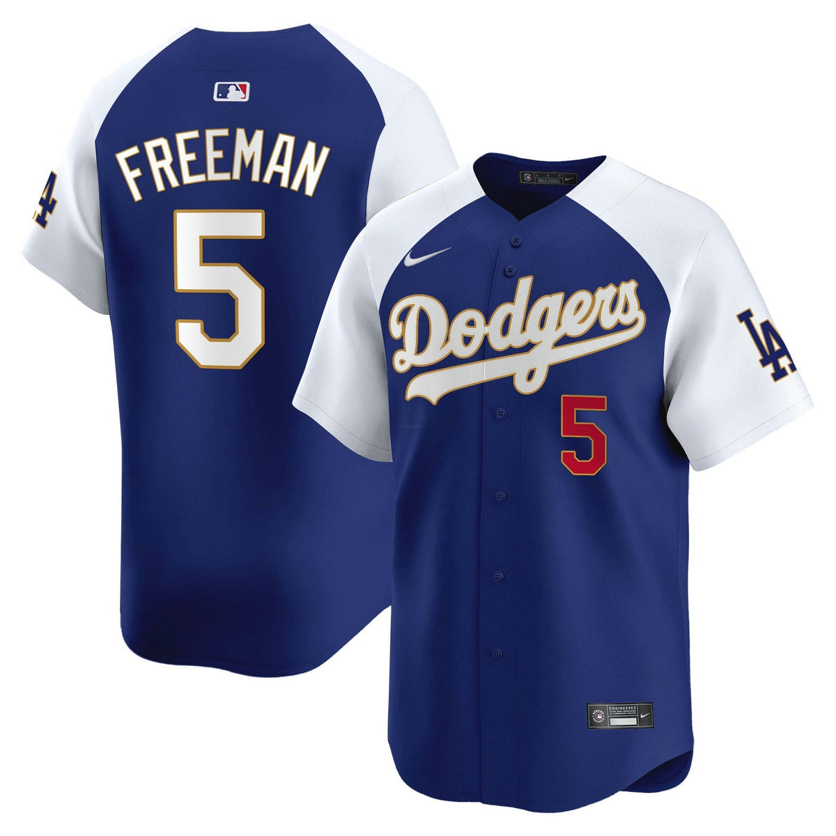 MLB Men’s Los Angeles Gold Trim Vapor Premier Limited Jersey