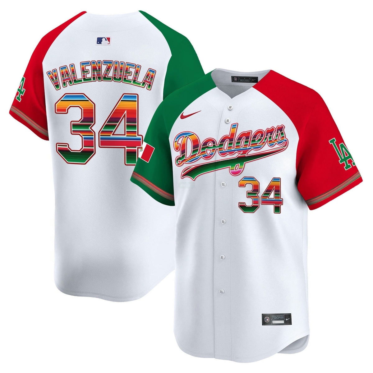 MLB Los Angeles Dodgers Men’s Los Angeles Mexico Vapor Premier Limited Jersey