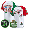 MLB Men’s Mexico Fernando Memorial & 2024 World Series Patch Vapor Premier Limited Jersey V2