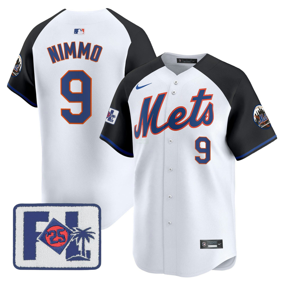 MLB New York Mets Men’s New York 2025 Spring Training Patch Vapor Premier Limited Jersey