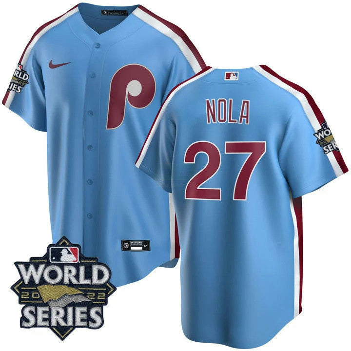 MLB Men’s Philadelphia Cooperstown 2022 World Series Patch Jersey