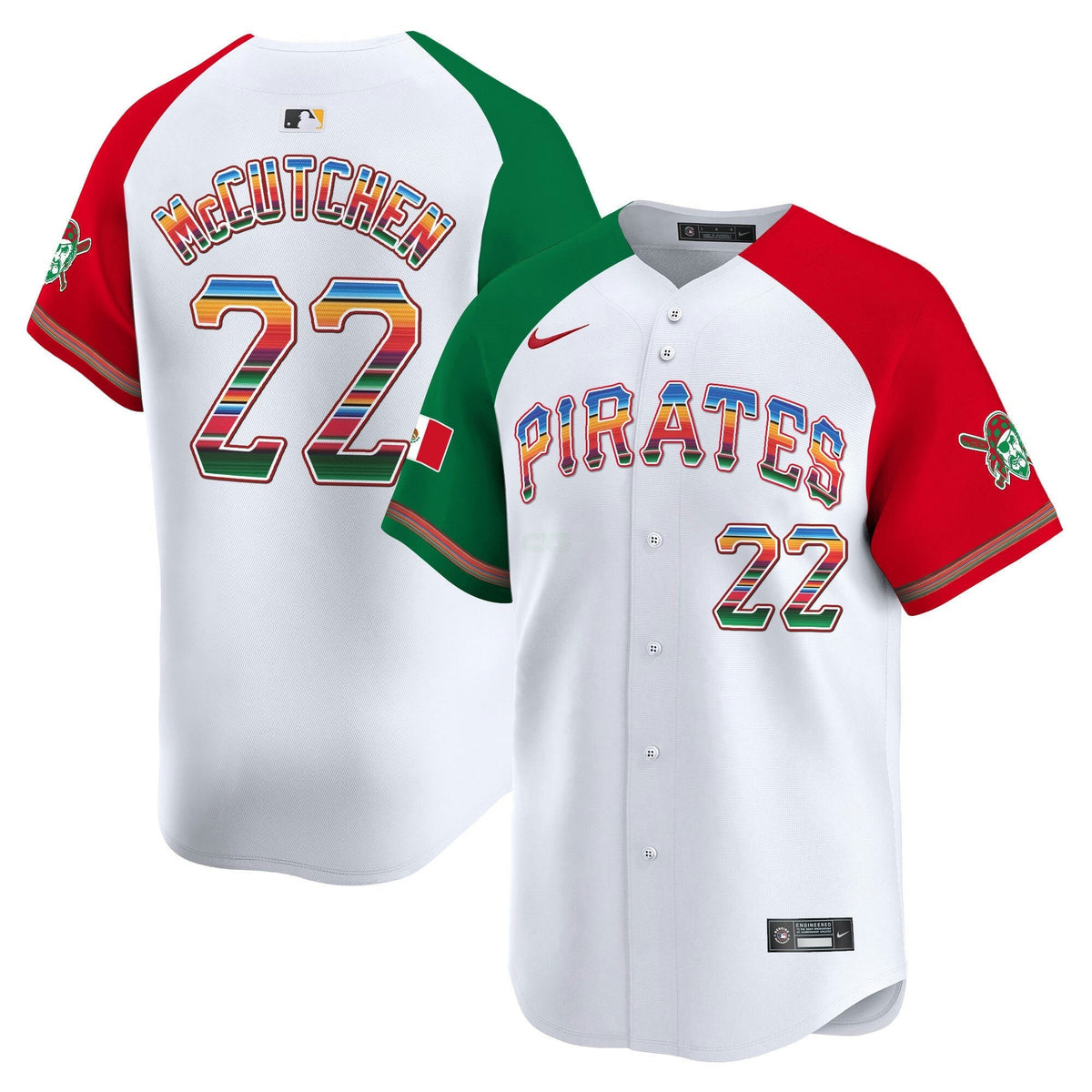 MLB Men’s Pittsburgh Mexico Vapor Premier Limited Jersey