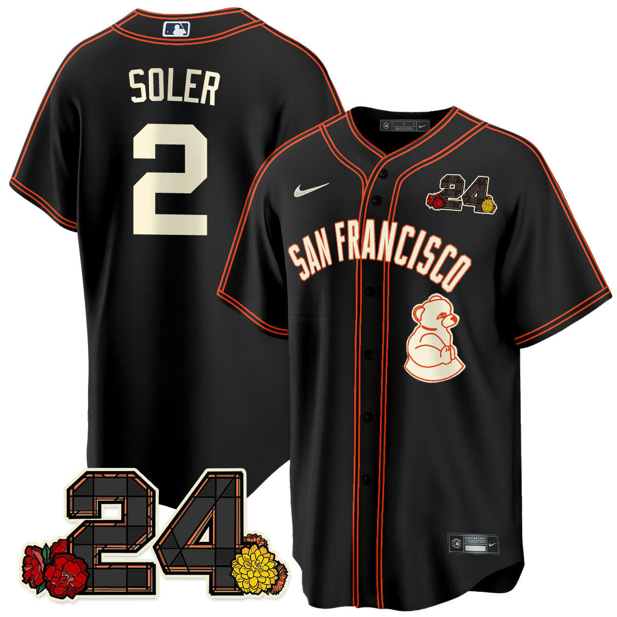 MLB Men’s San Francisco 2024 Willie Mays Patch Vapor Premier Limited Jersey V2