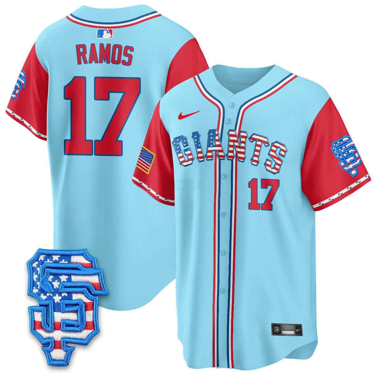 MLB Men’s San Francisco 2025 Fourth of July Vapor Premier Limited Jersey