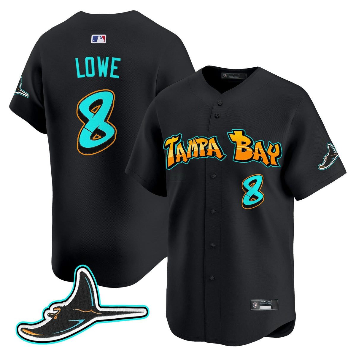MLB Men’s Tampa Bay ‘Graffiti Gulfside Edition’ Vapor Premier Limited Jersey