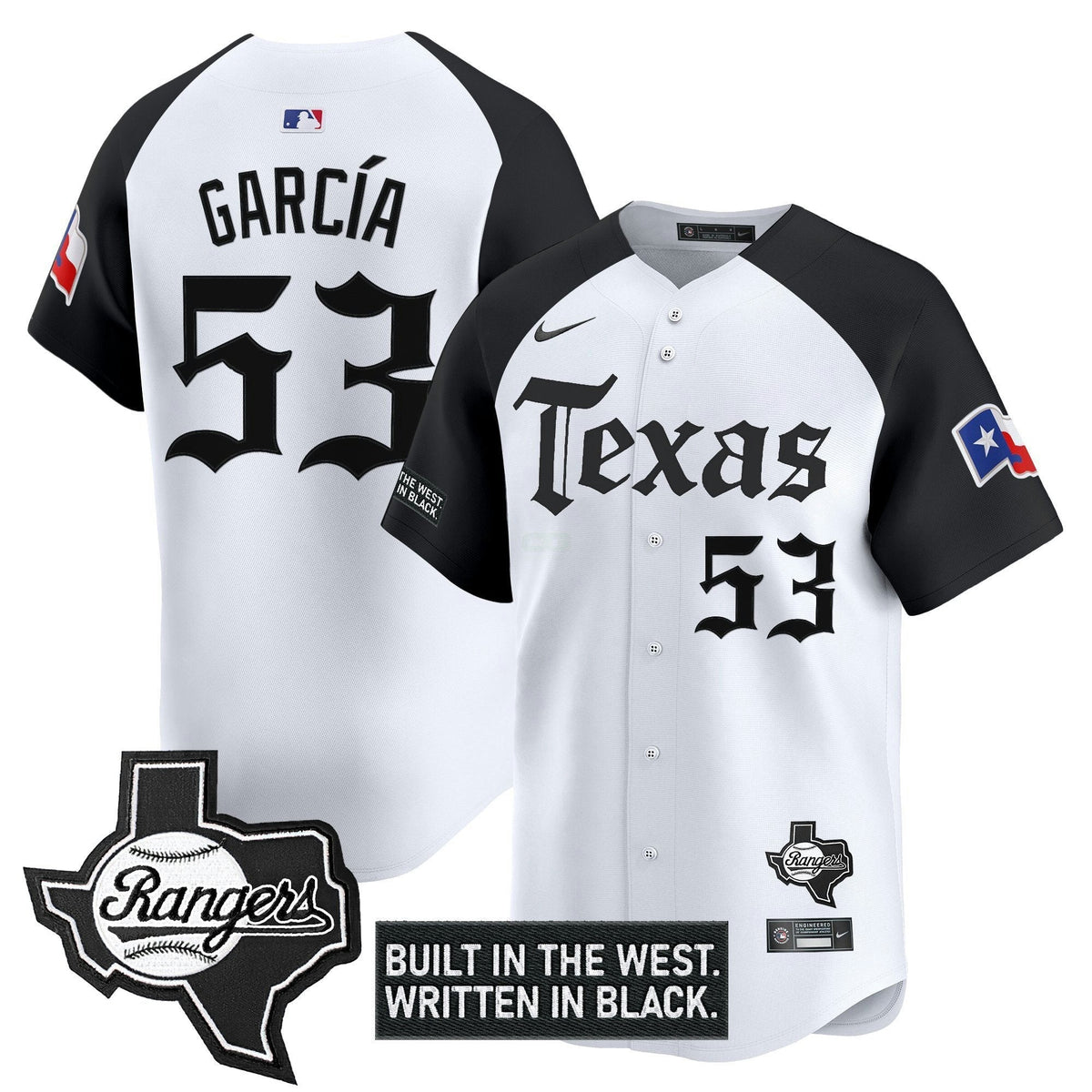 MLB Men’s Texas ‘Gothic Frontier Edition’ Vapor Premier Limited Jersey