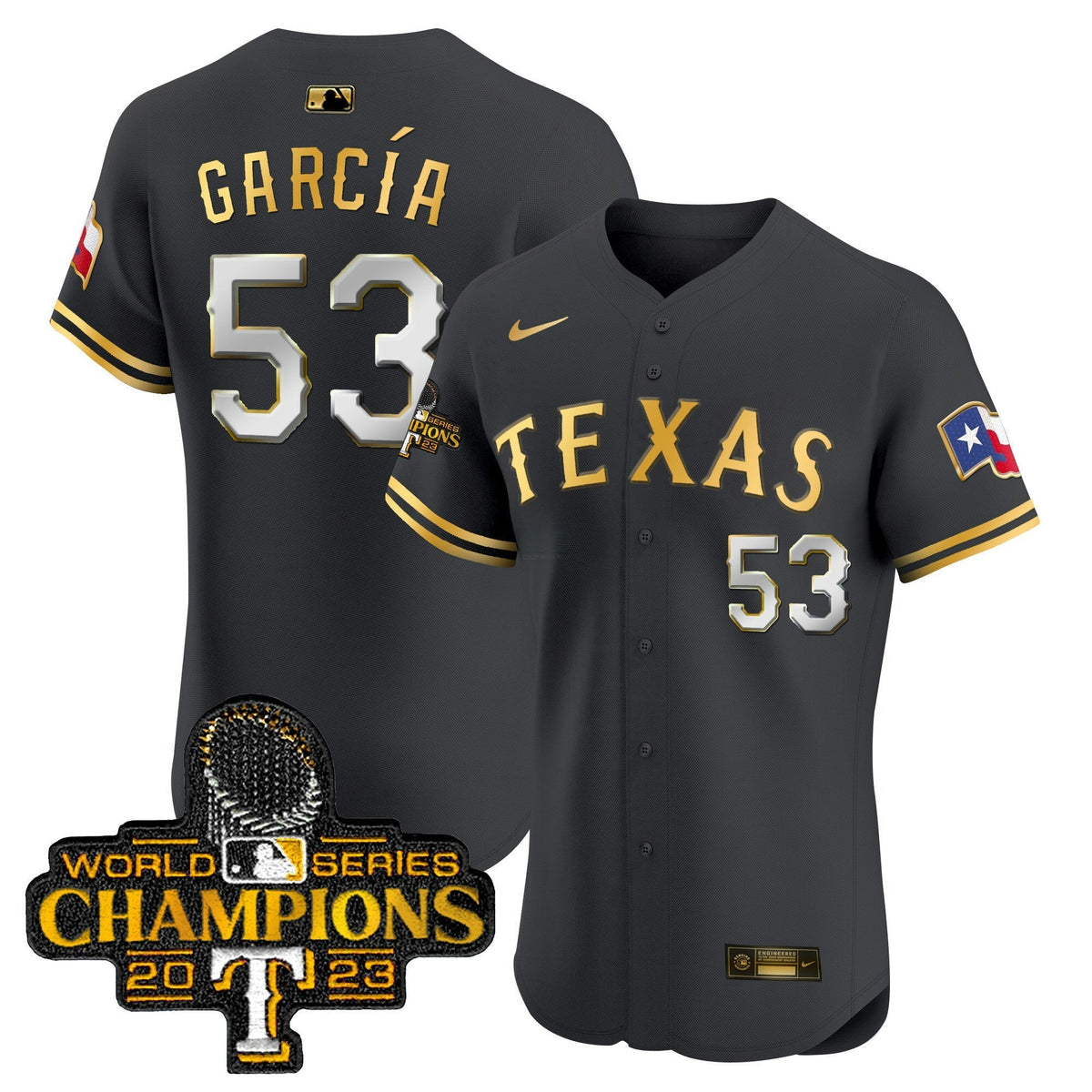 MLB Men’s Texas World Series Champions Vapor Premier Elite Jersey