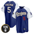 MLB Men’s Vin Scully Patch Cool Base Gold Trim Jersey V2