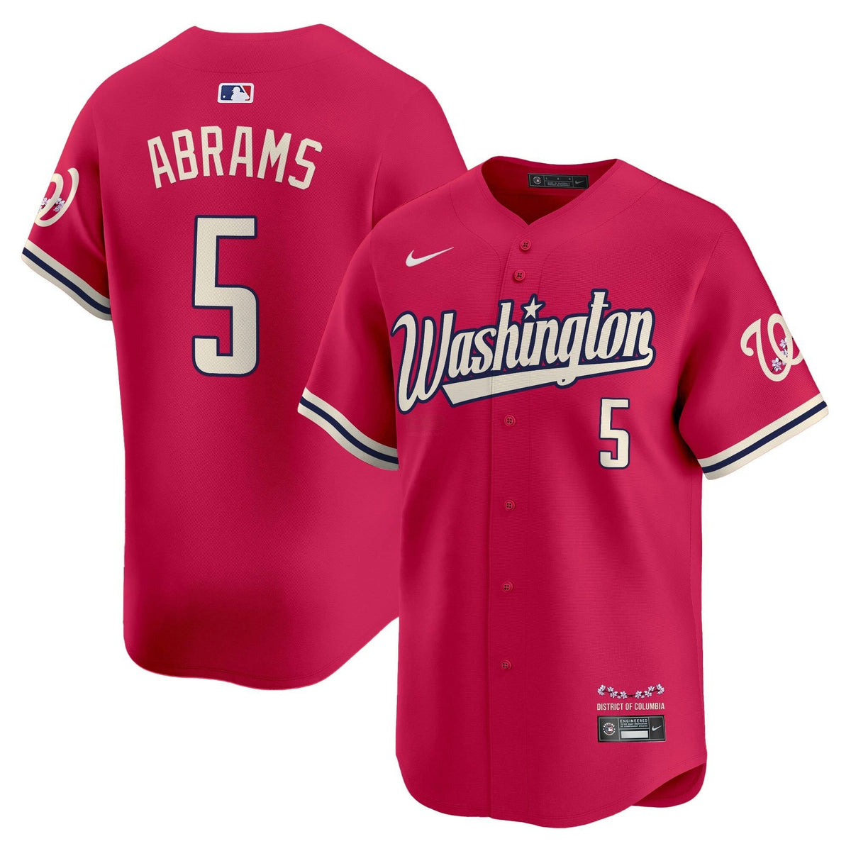 MLB Men’s Washington Cherry Blossom Style Vapor Limited Jersey