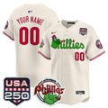 MLB Philadelphia Phanatic & 250America Patch Vapor Premier Limited Jersey