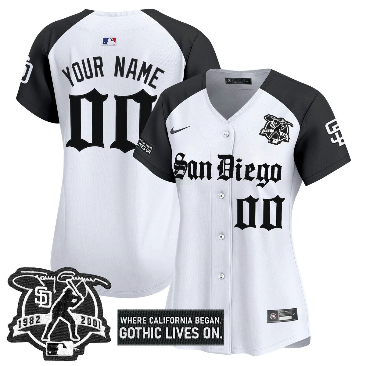 MLB San Diego ‘Gothic Edition’ Vapor Premier Limited Jersey