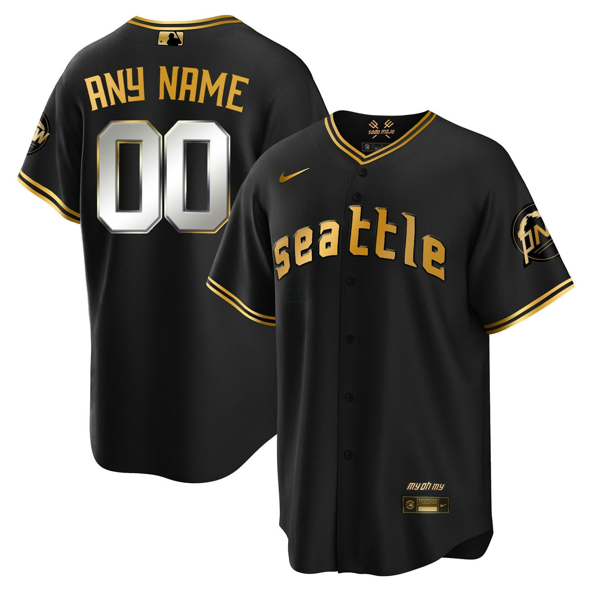 MLB Seattle 2023 City Connect Gold Jersey