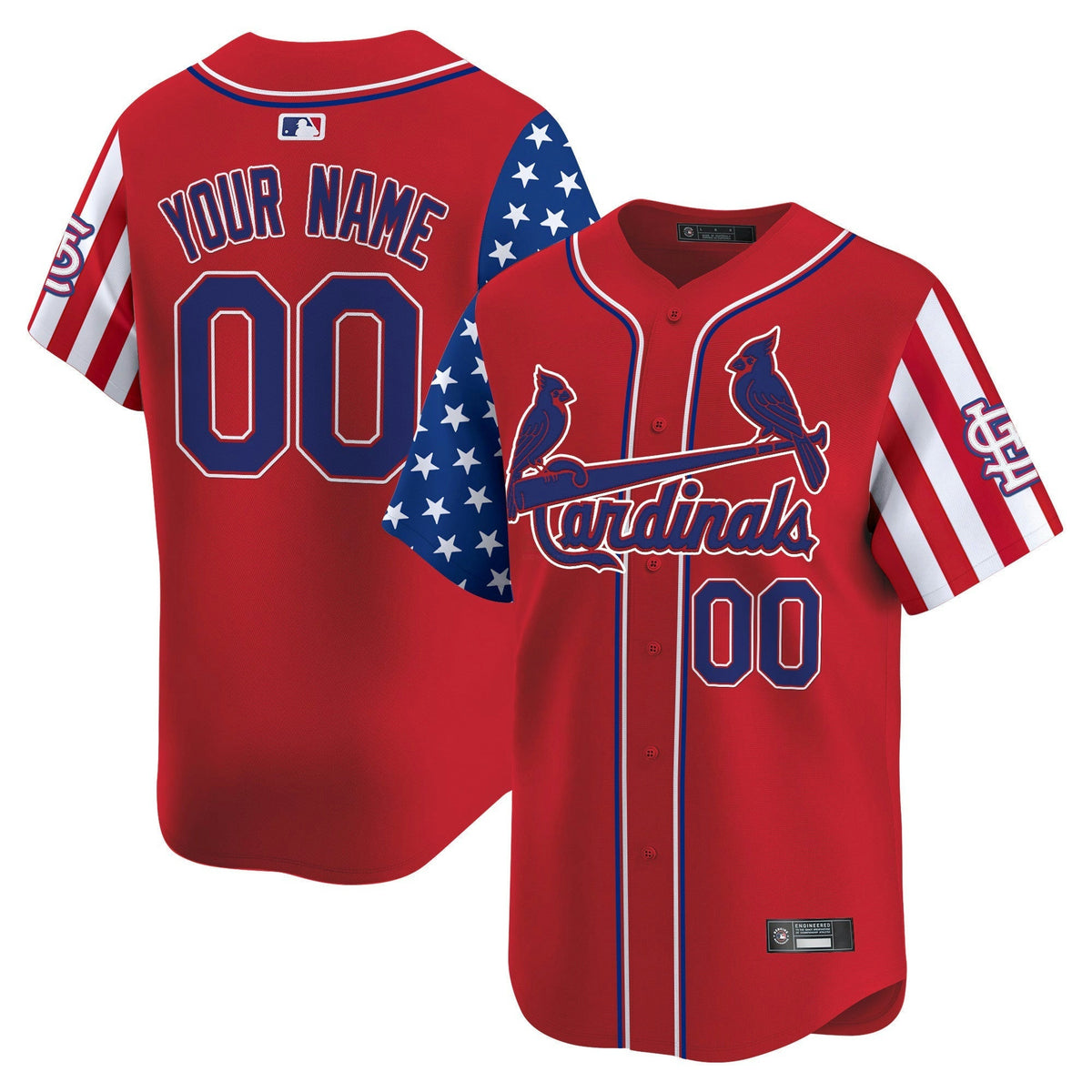 MLB St. Louis 2025 Independence Day Vapor Premier Limited Jersey V2