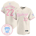 MLB Unisex Pittsburgh Bubblegum Pink Vapor Premier Limited Jersey