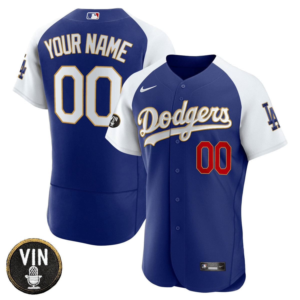 MLB Vin Scully Patch Flex Base Jersey