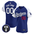 MLB Vin Scully Patch Vapor Premier Elite Jersey