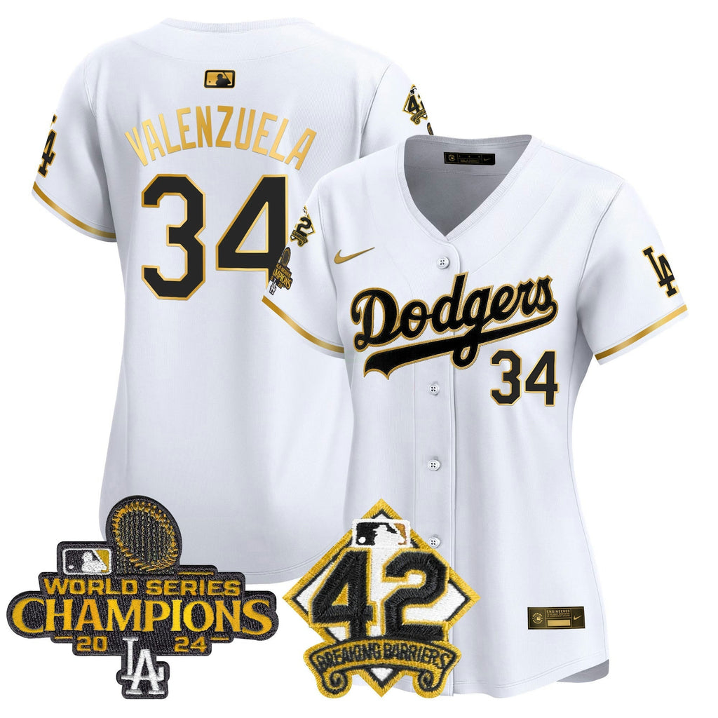 MLB Women’s 2024 World Series Champions & Jackie Robinson Patch Vapor Premier Limited Jersey