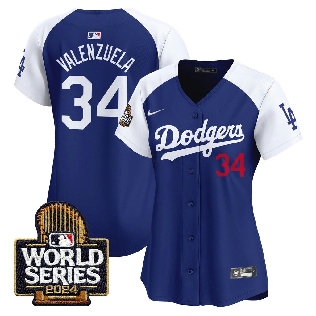 MLB Los Angeles Dodgers Women’s 2024 World Series Vapor Premier Limited Jersey
