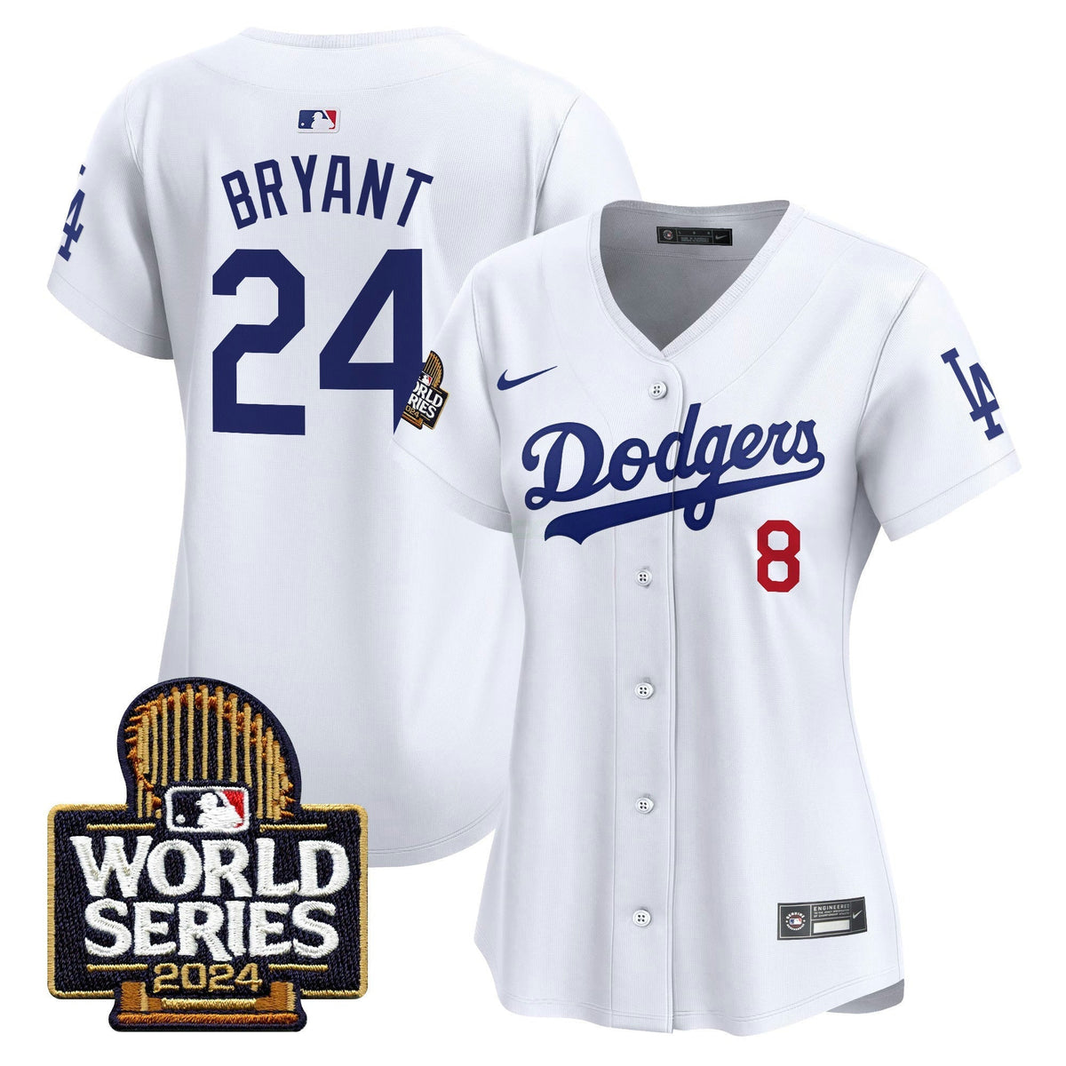 MLB Los Angeles Dodgers Women’s 2024 World Series Vapor Premier Limited Jersey