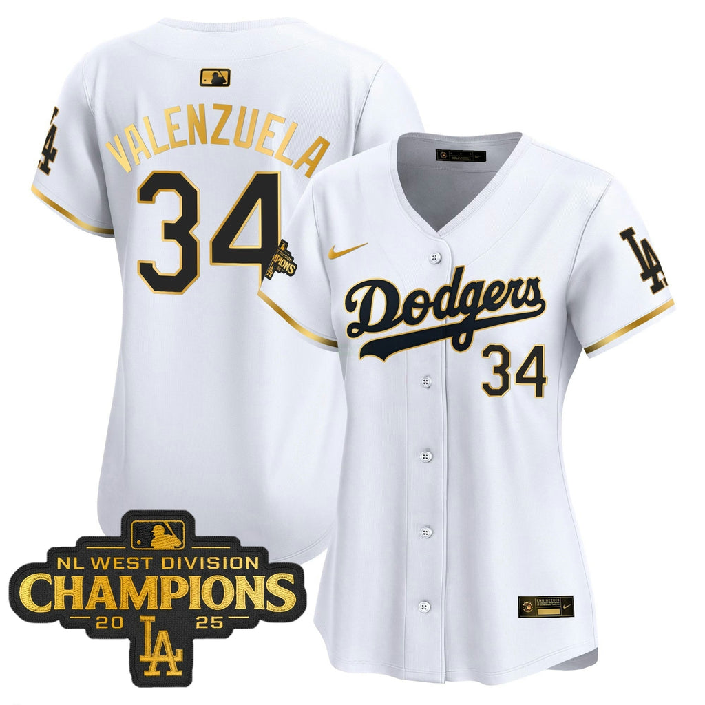 MLB Women’s 2025 NL West Division Champions Patch Gold Trim Vapor Premier Limited Jersey