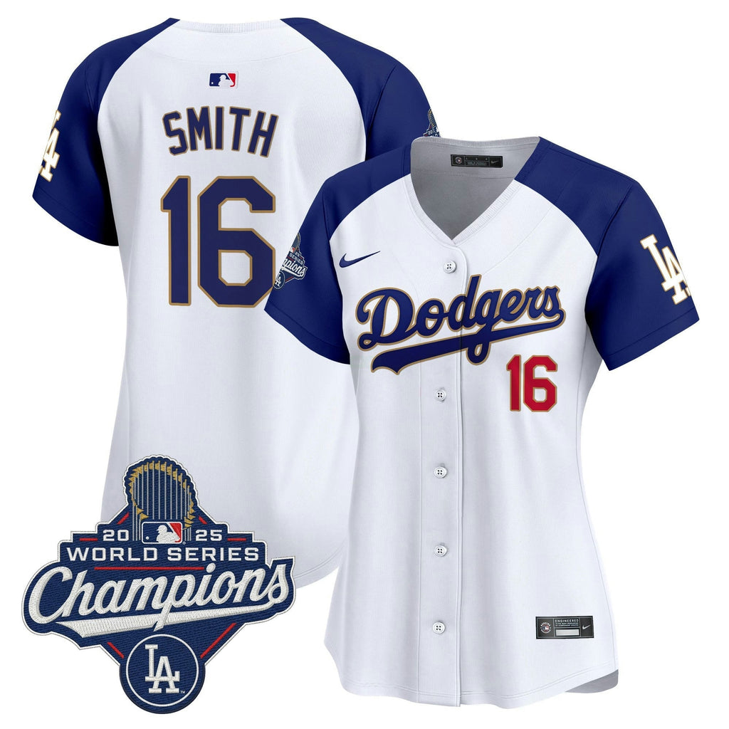 MLB Women’s 2025 World Series Champions Patch Gold Trim Vapor Premier Limited Jersey