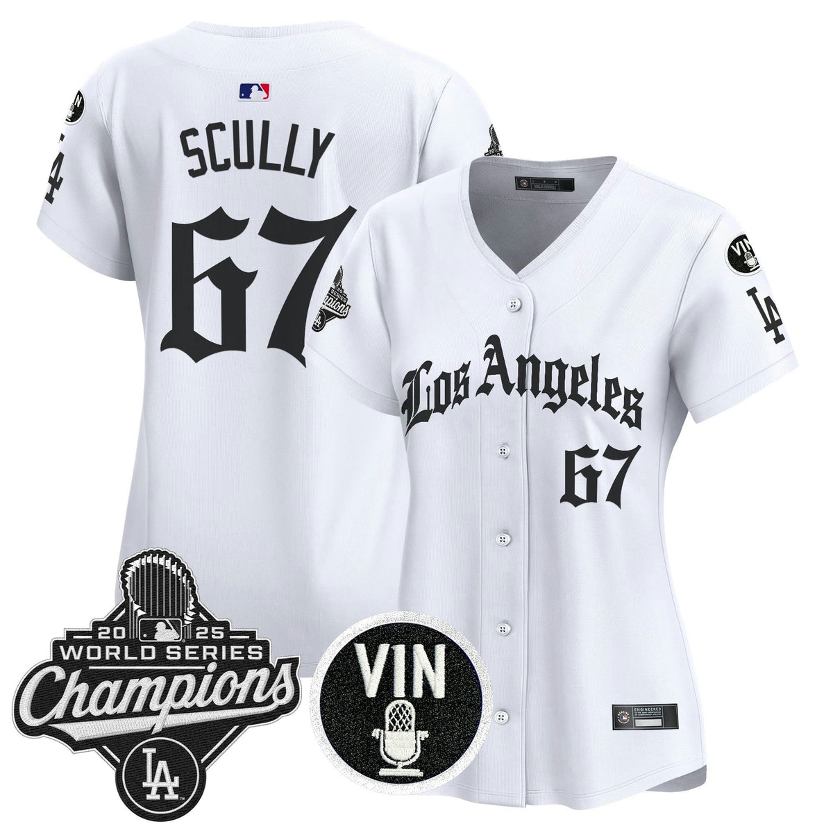 MLB Women’s 2025 World Series Champions Vapor Premier Limited Jersey – LA Gothic Edition