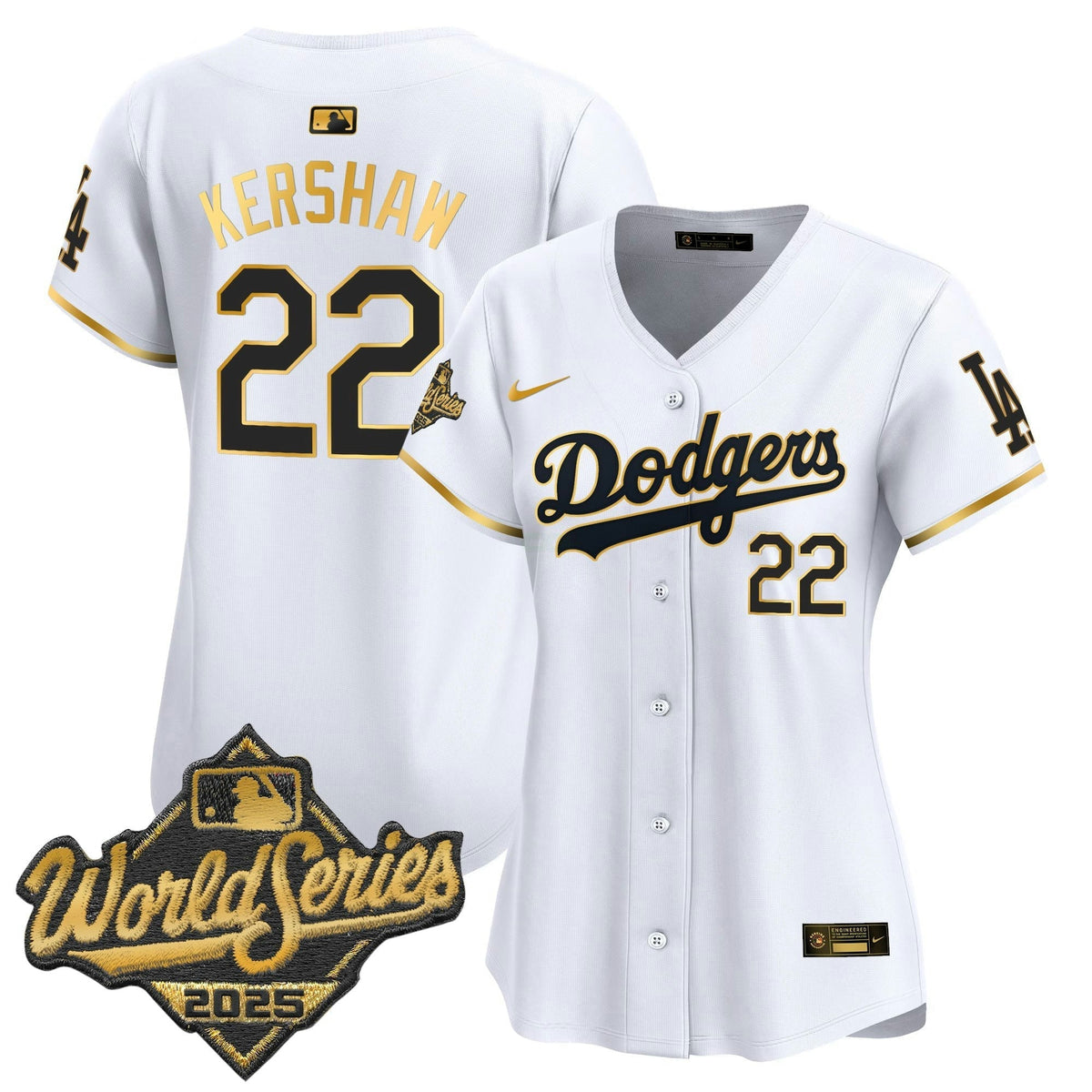 MLB Women’s 2025 World Series Gold Trim Vapor Premier Limited Jersey