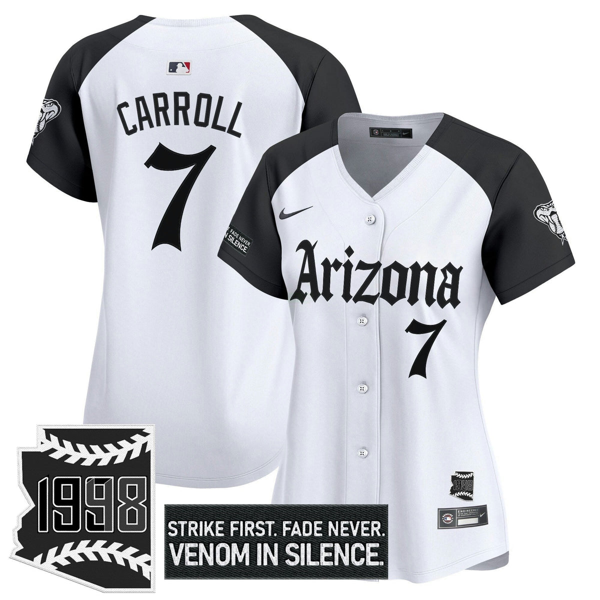 MLB Women’s Arizona ‘Gothic Desert Fang Edition’ Vapor Premier Limited Jersey