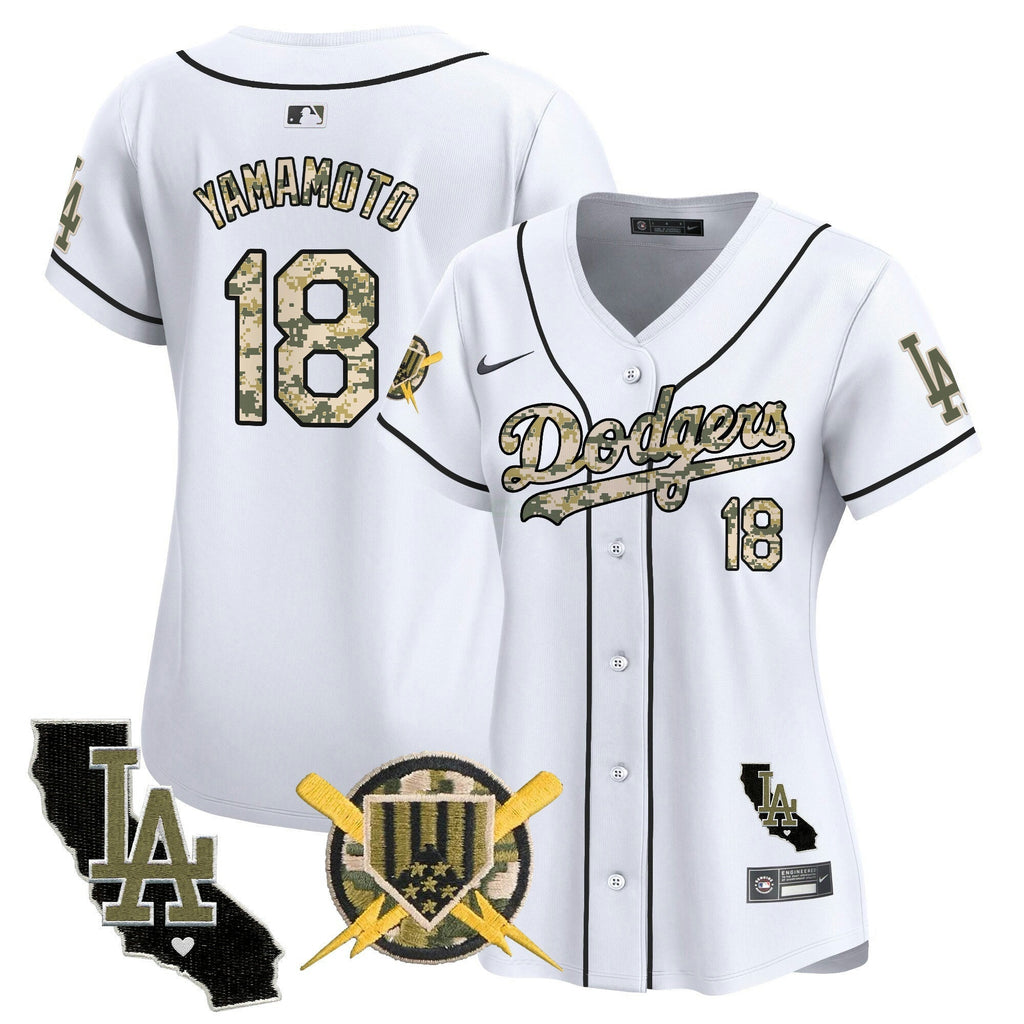 MLB Los Angeles Dodgers Women’s Armed Forces Day Vapor Premier Limited Jersey