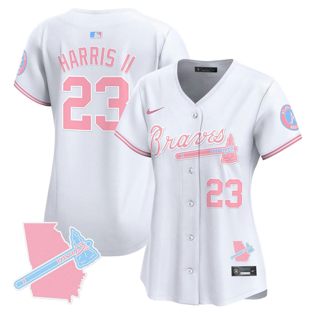 MLB Women’s Atlanta Bubblegum Pink Vapor Premier Limited Jersey