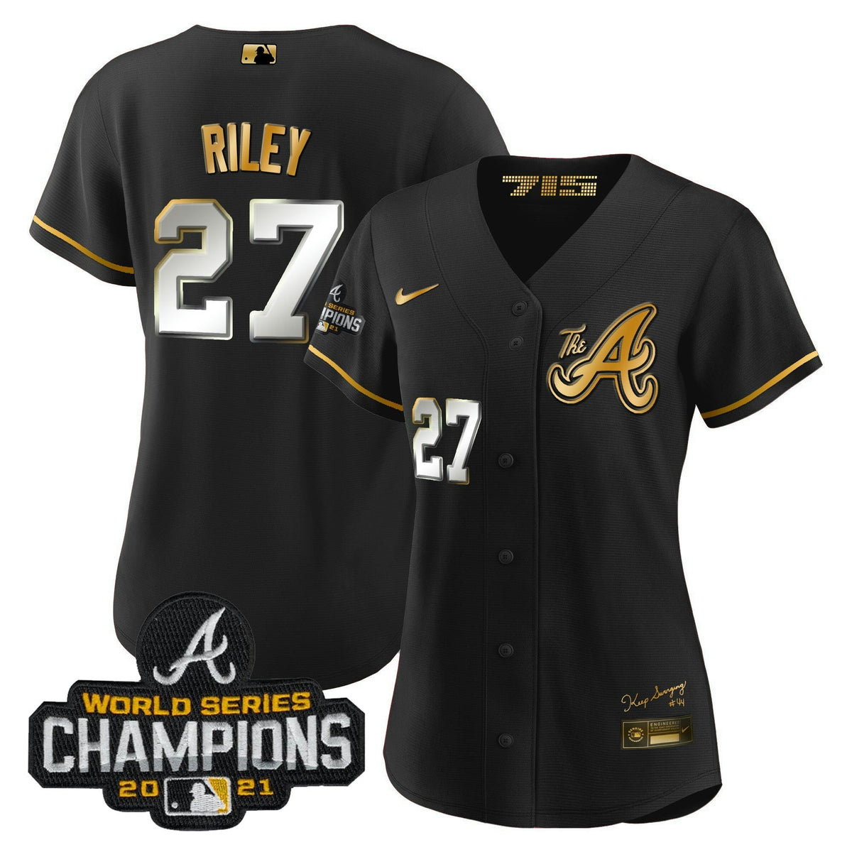 MLB Women’s Atlanta Champions City Connect Gold Jersey