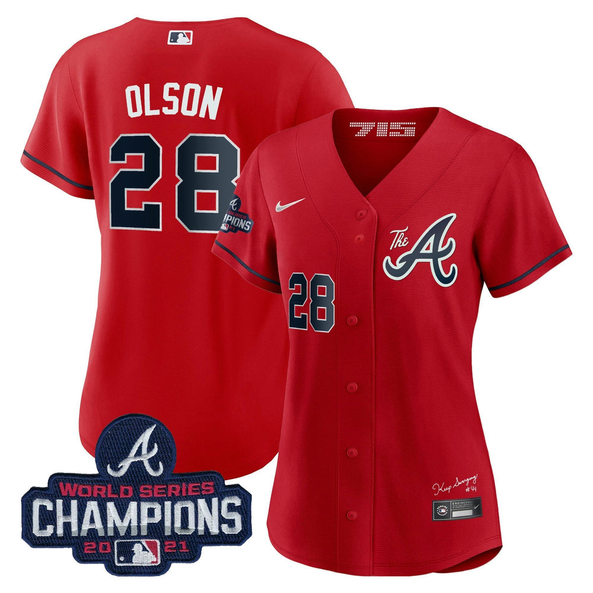 MLB Women’s Atlanta Champions City Connect Gold Jersey