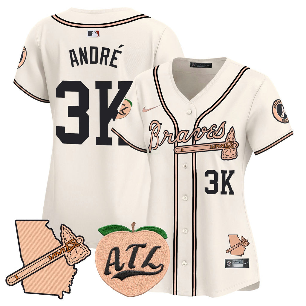 MLB Women’s Atlanta Peach Vapor Premier Limited Jersey