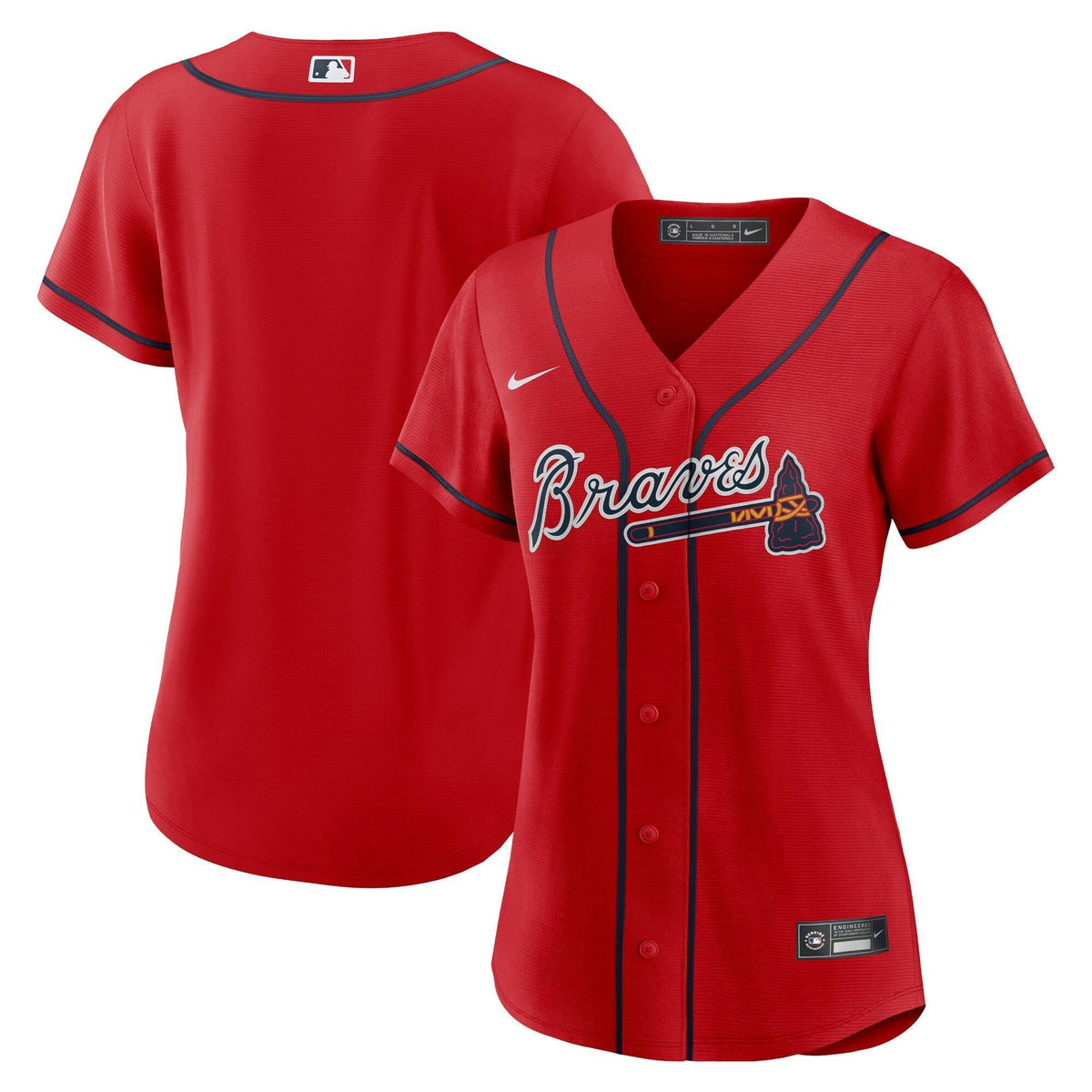 MLB Women’s Atlanta Red Team Jersey - Red