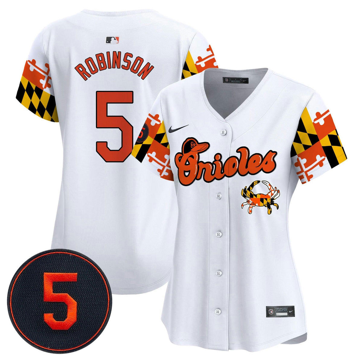 MLB Women’s Baltimore Robinson Patch Vapor Premier Limited Jersey V7