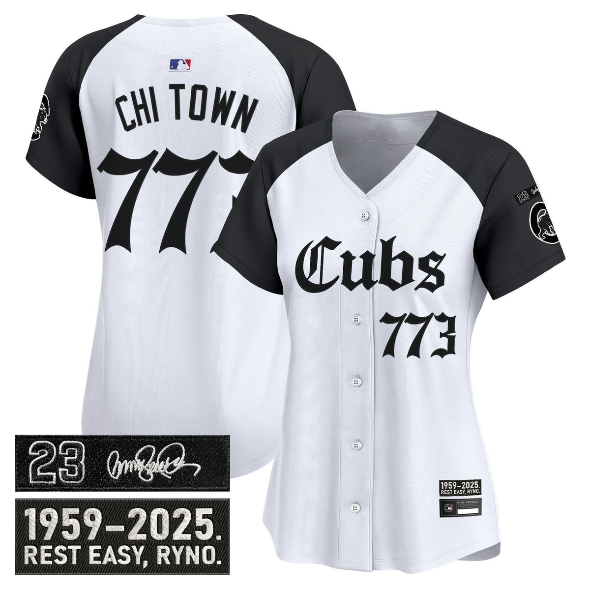 MLB Women’s Chicago ‘Ryne Sandberg Tribute’ Vapor Premier Limited Jersey – Gothic Edition