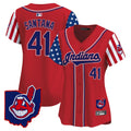 MLB Women’s Cleveland Indians 2025 Independence Day Vapor Premier Limited Jersey