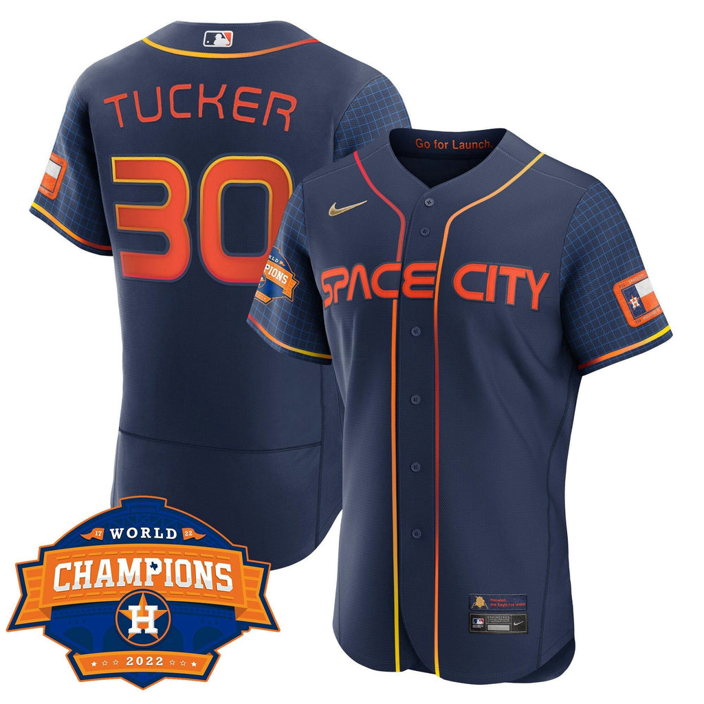MLB Women’s Houston 2022 World Series Champions Patch Limited Jersey
