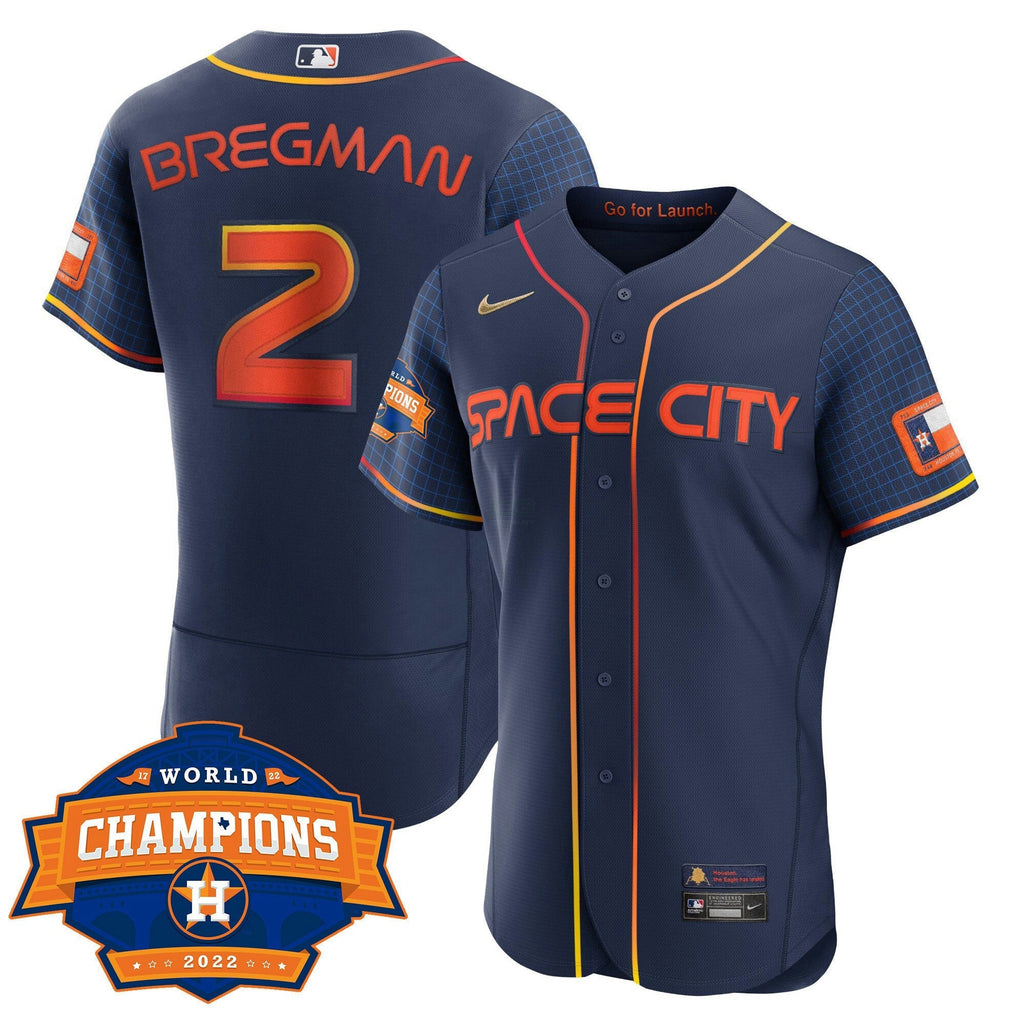 MLB Women’s Houston 2022 World Series Champions Patch Limited Jersey