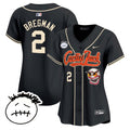 MLB Women’s Houston Cactus Jack Patch Vapor Premier Limited Jersey V3 – Stitched