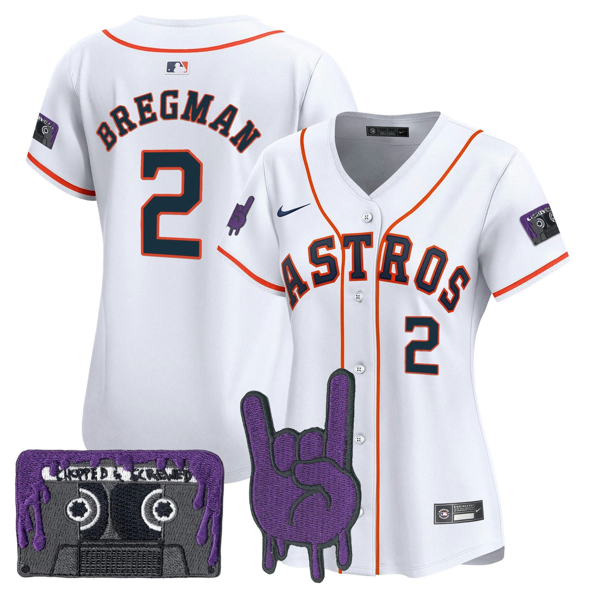 MLB Women’s Houston DJ Screw Patch Vapor Premier Limited Jersey