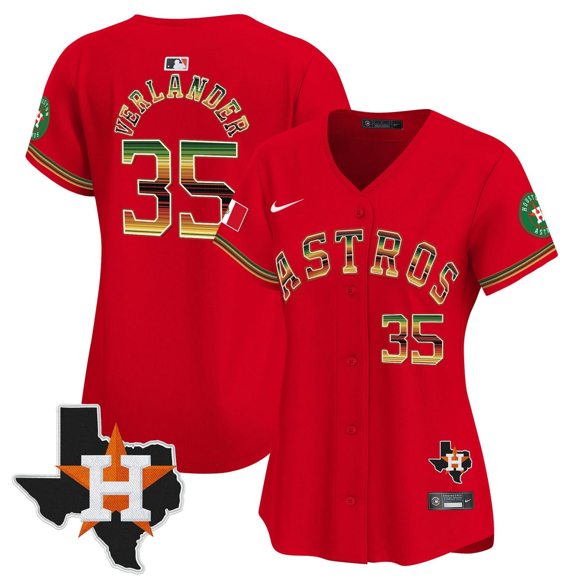 MLB Women’s Houston Mexico Traditional Style Vapor Premier Limited Jersey